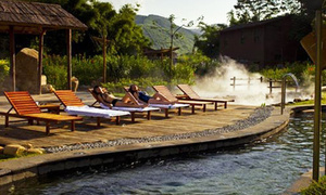 僅售588元,市場價2600元的怡情谷溫泉度假大酒店雙人原生態旅游溫泉2天1夜游,怡情谷般若溫泉門票+無限次山水泳場,走進大自然,享受原生態溫泉旅游,讓您感受龍泉青瓷“雨過天晴”之雅!_團800惠州團購網站大全